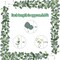 8Pcs Eucalyptus Garland, 5.9FT Greenery Garland, Green Garland with Flowers, Artificial Faux Silver Dollar Eucalyptus Leaves Vines for Table Home Wedding Mantle Party Indoor Outdoor Decor